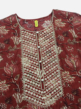 Women Silk Blend Embroidered Floral Printed-VKSKD1689